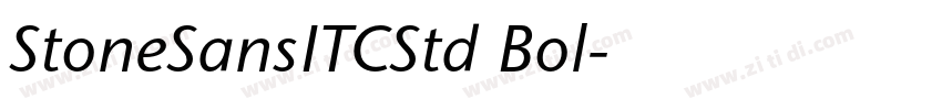 StoneSansITCStd Bol字体转换